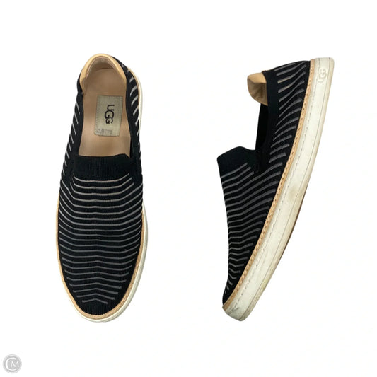 Shoes Designer By Ugg In Black & Blue, Size: 8.5