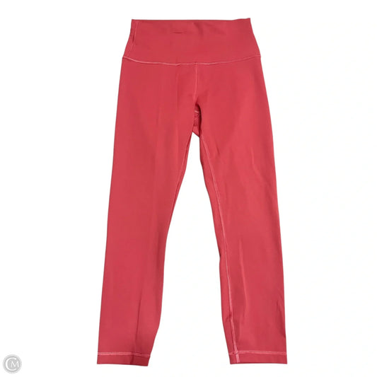 Athletic Leggings By Lululemon In Orange, Size: 6