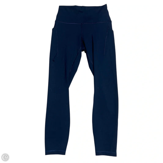 Athletic Leggings Capris By Lululemon In Blue, Size: 6