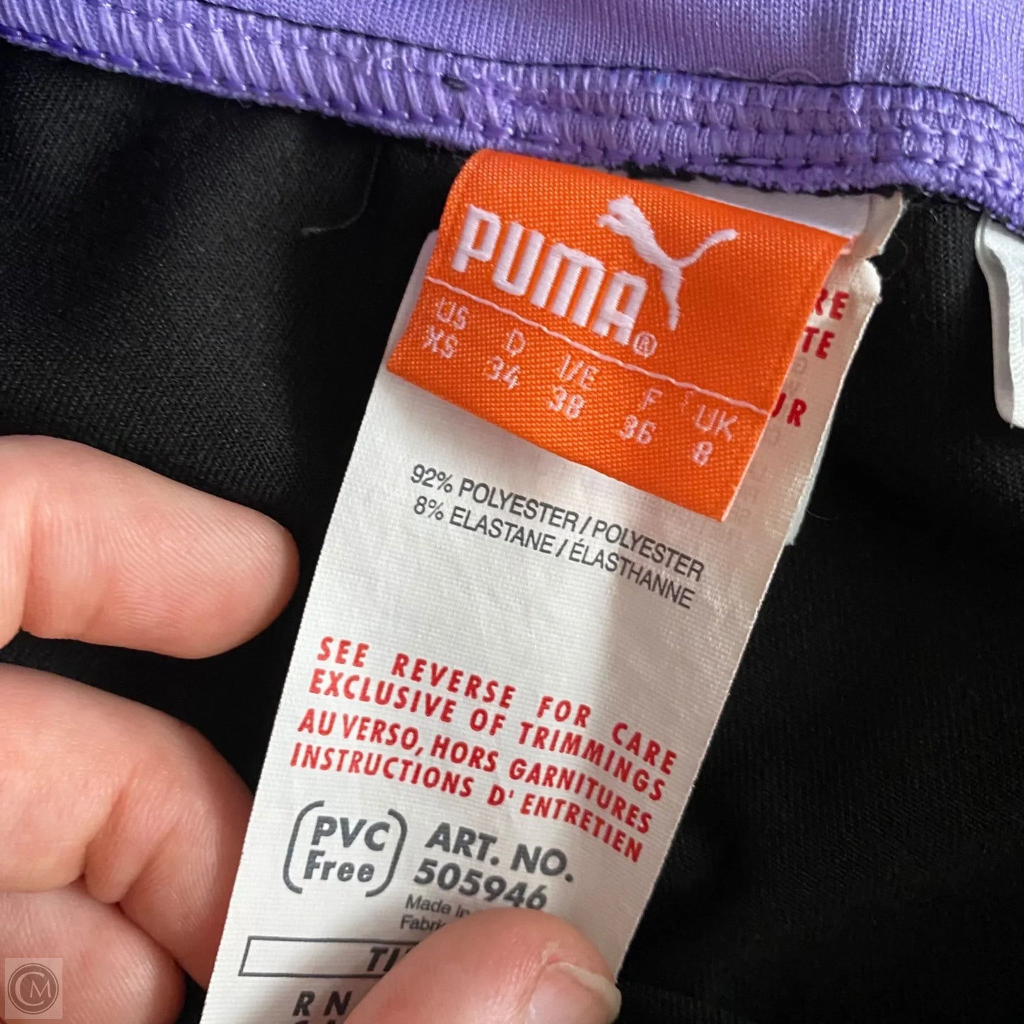 Athletic Leggings Capris By Puma In Black & Purple, Size: Xs