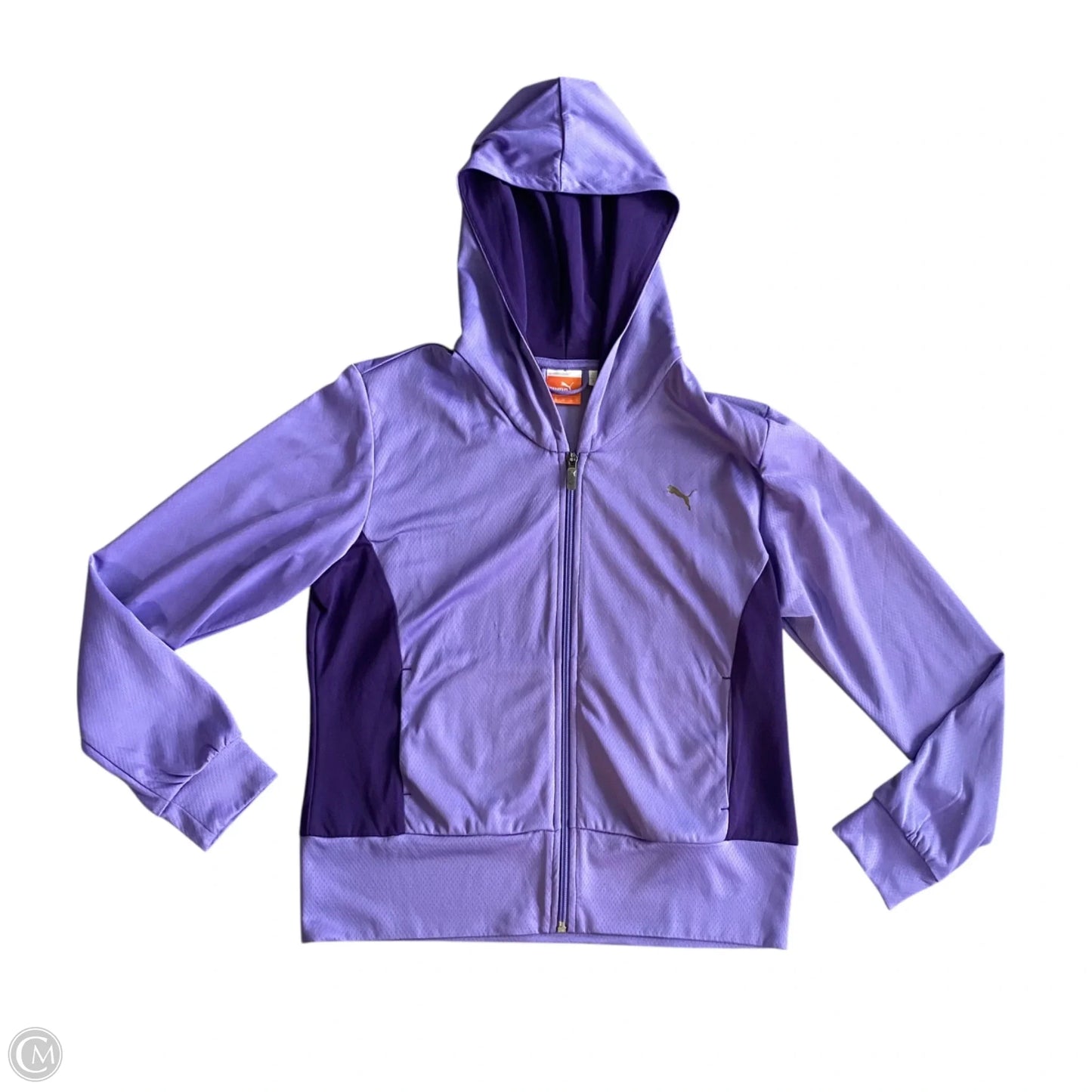 Athletic Jacket By Puma In Purple, Size: M