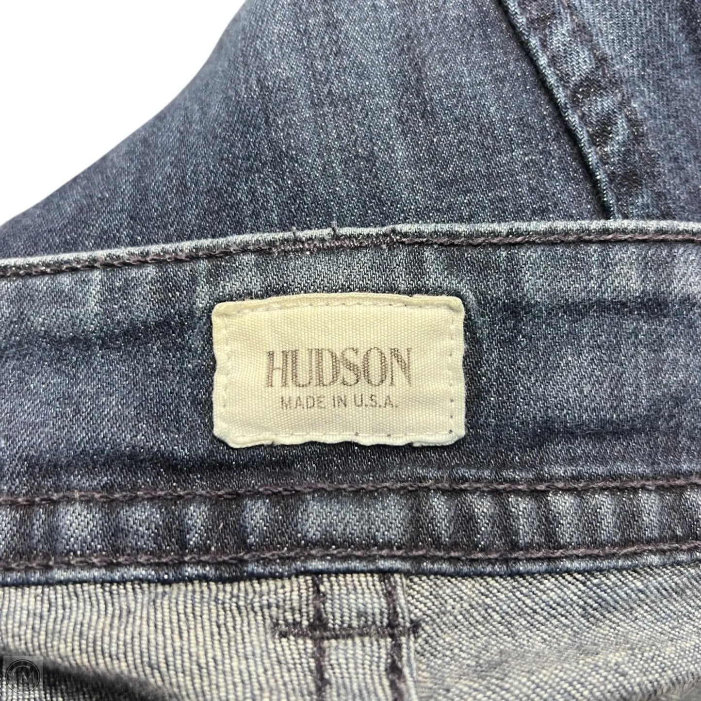 Jeans Flared By Hudson In Blue Denim, Size: 4