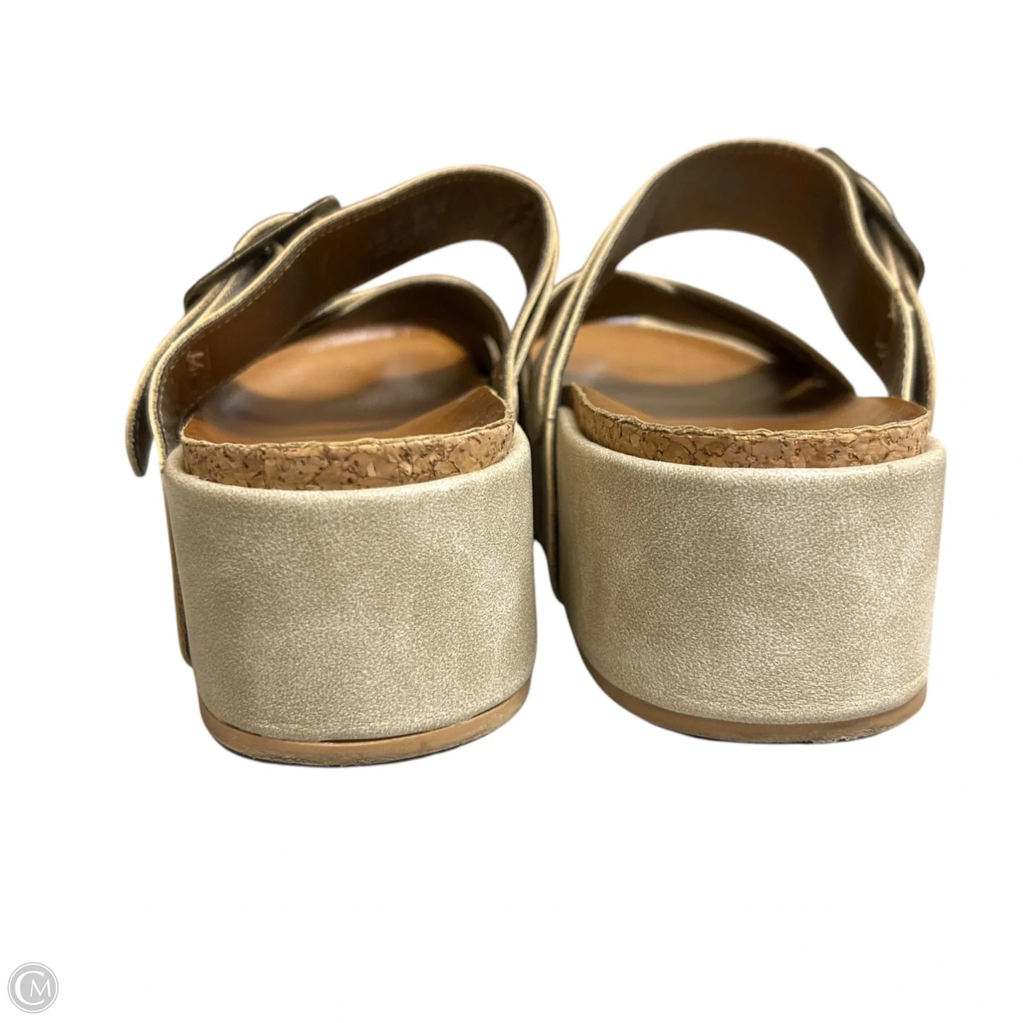 Sandals Heels Platform By Blowfish In Beige, Size: 8.5