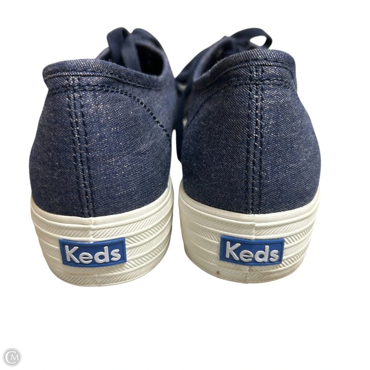 Shoes Sneakers By Keds In Blue Denim, Size: 8.5