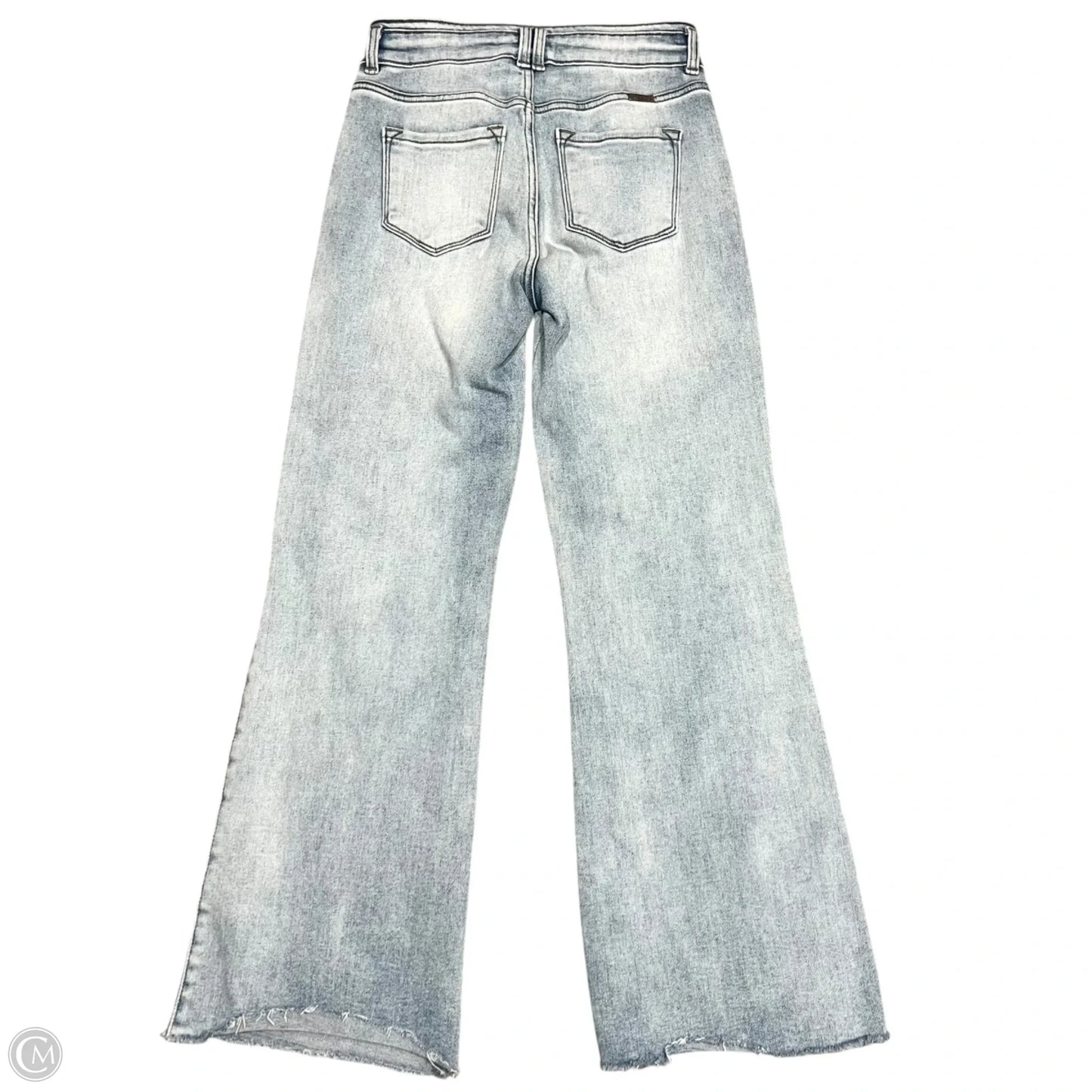Jeans Wide Leg By Kancan In Blue Denim, Size: 4
