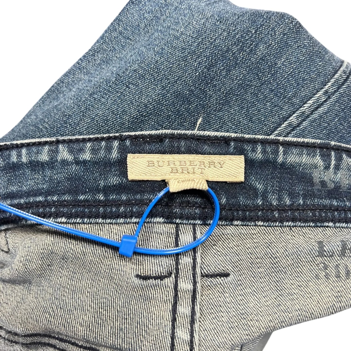 Jeans Luxury Designer By Burberry In Blue Denim, Size: 12