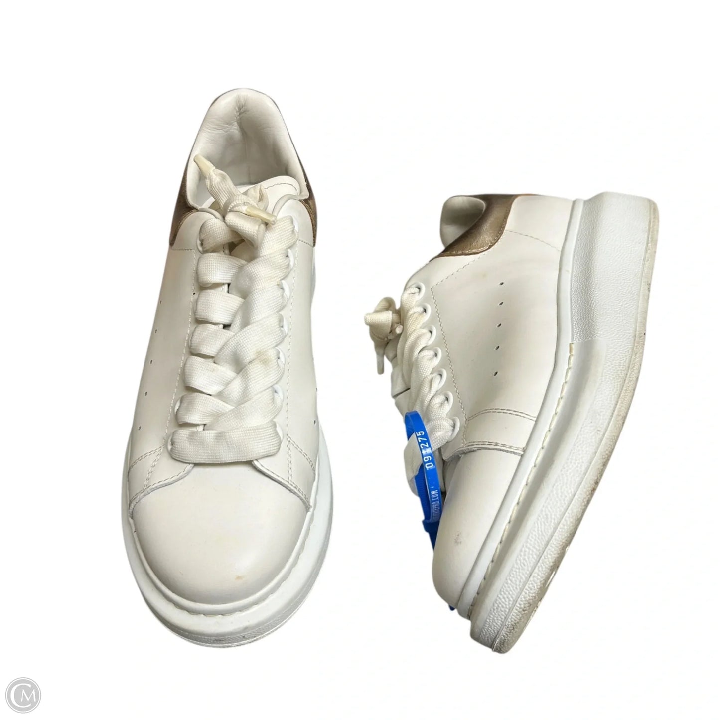 Shoes Luxury Designer By Alexander Mcqueen In Brown & White, Size: 7