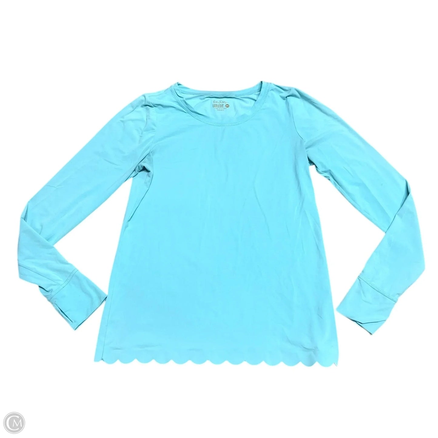 Top Long Sleeve Designer By Lilly Pulitzer In Blue, Size: M