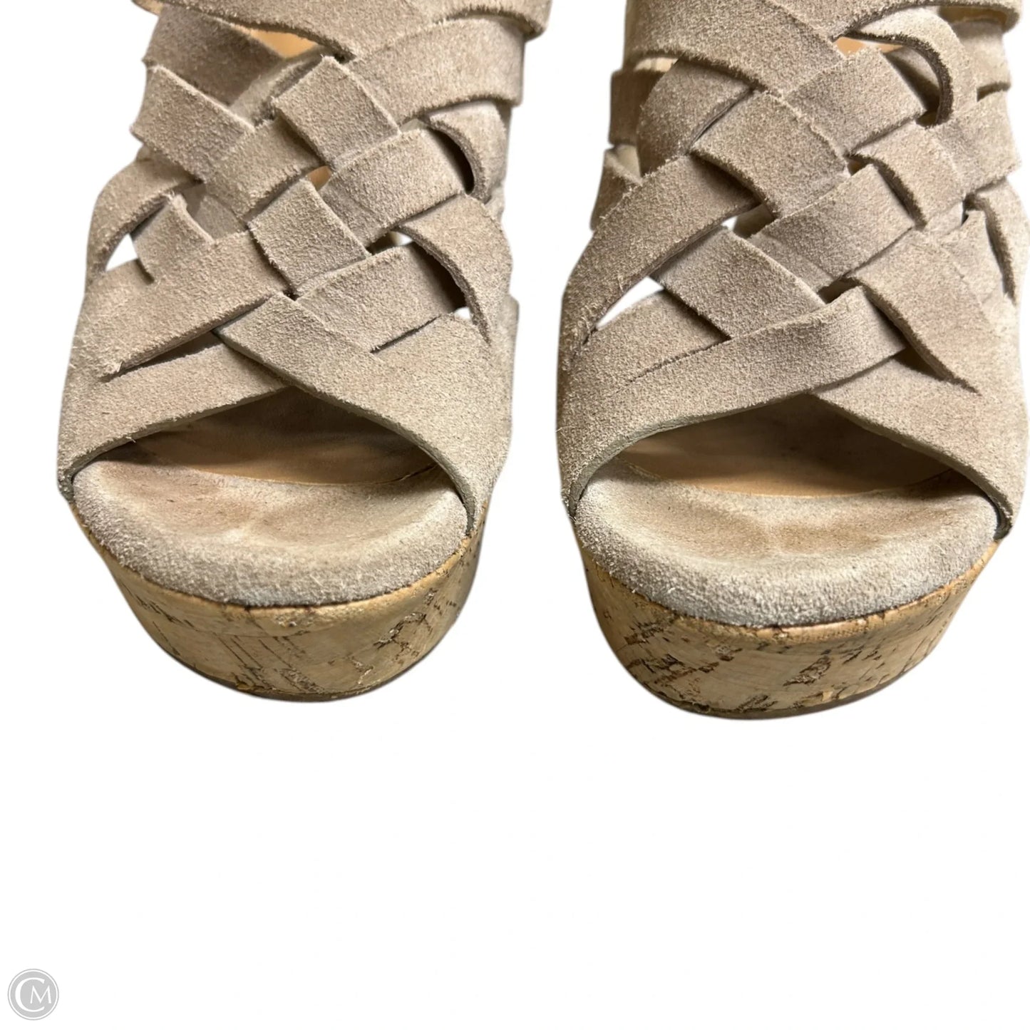 Sandals Designer By Ugg In Taupe, Size: 7.5