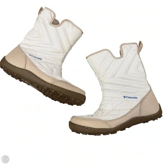 Boots Snow By Columbia In White, Size: 7.5
