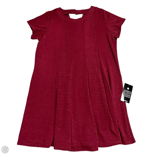 Dress Party Midi By Avenue In Maroon, Size: 4x