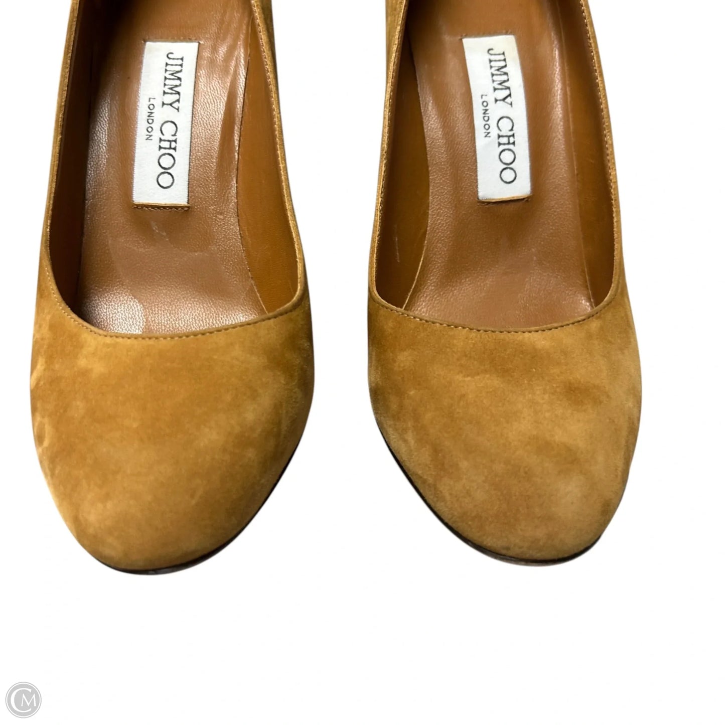 Shoes Luxury Designer By Jimmy Choo In Brown, Size: 6