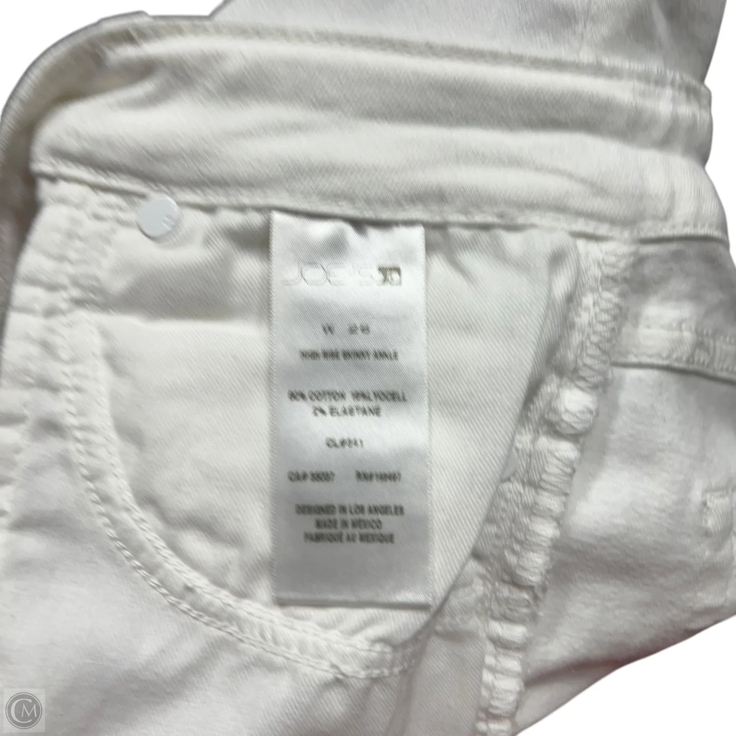 Jeans Skinny By Joes Jeans In White Denim, Size: 2