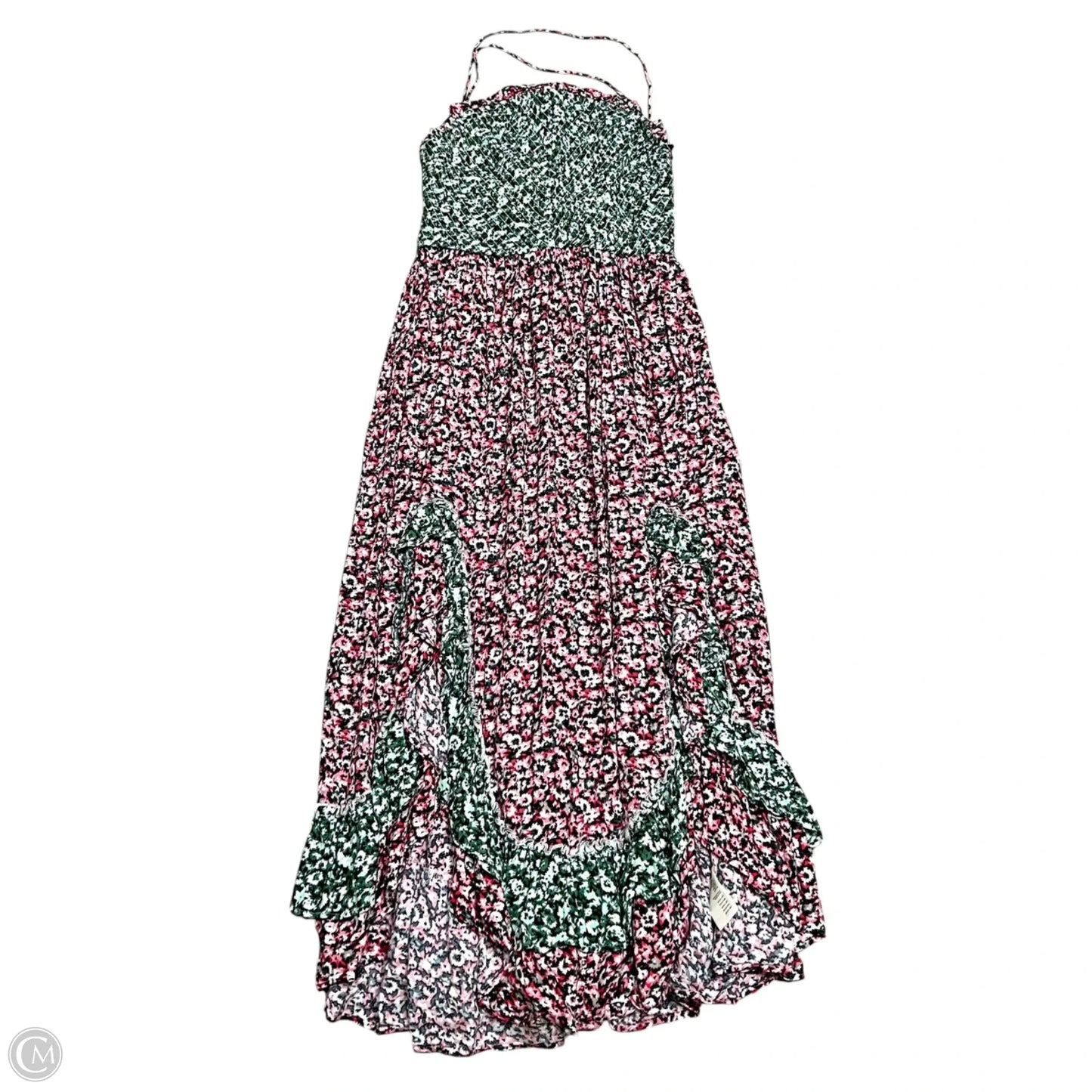 Dress Casual Maxi By Free People In Green & Pink, Size: Xs