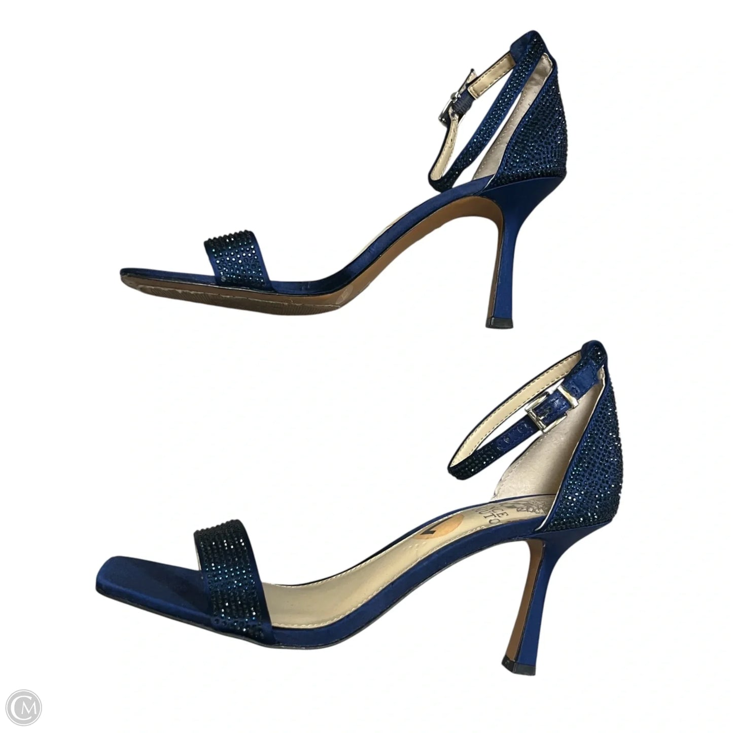Sandals Heels Block By Vince Camuto In Blue, Size: 7