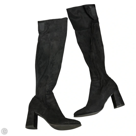 Boots Over-the-knee Heels By Marc Fisher In Black, Size: 8.5
