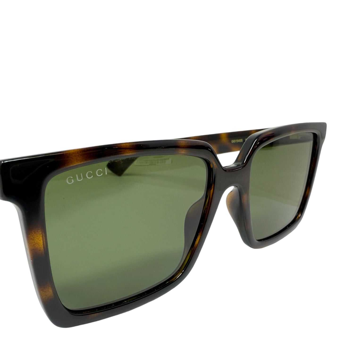 GG1540S-002 Havanna Square Men’s Sunglasses Luxury Designer By Gucci, Size: