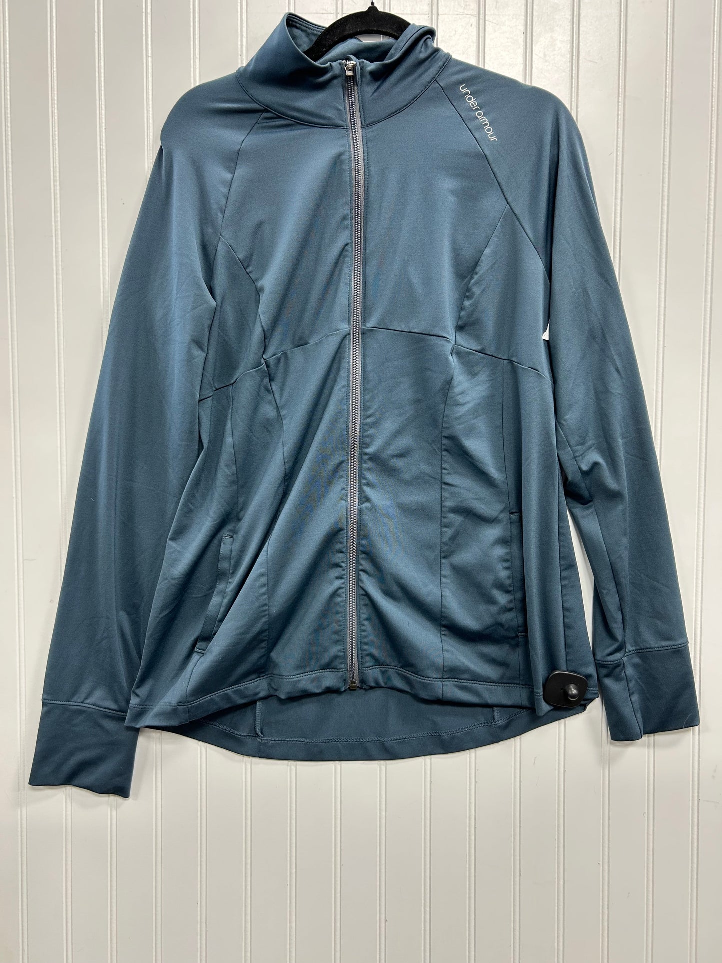 Athletic Top Ls Collar By Under Armour In Blue, Size:Xl