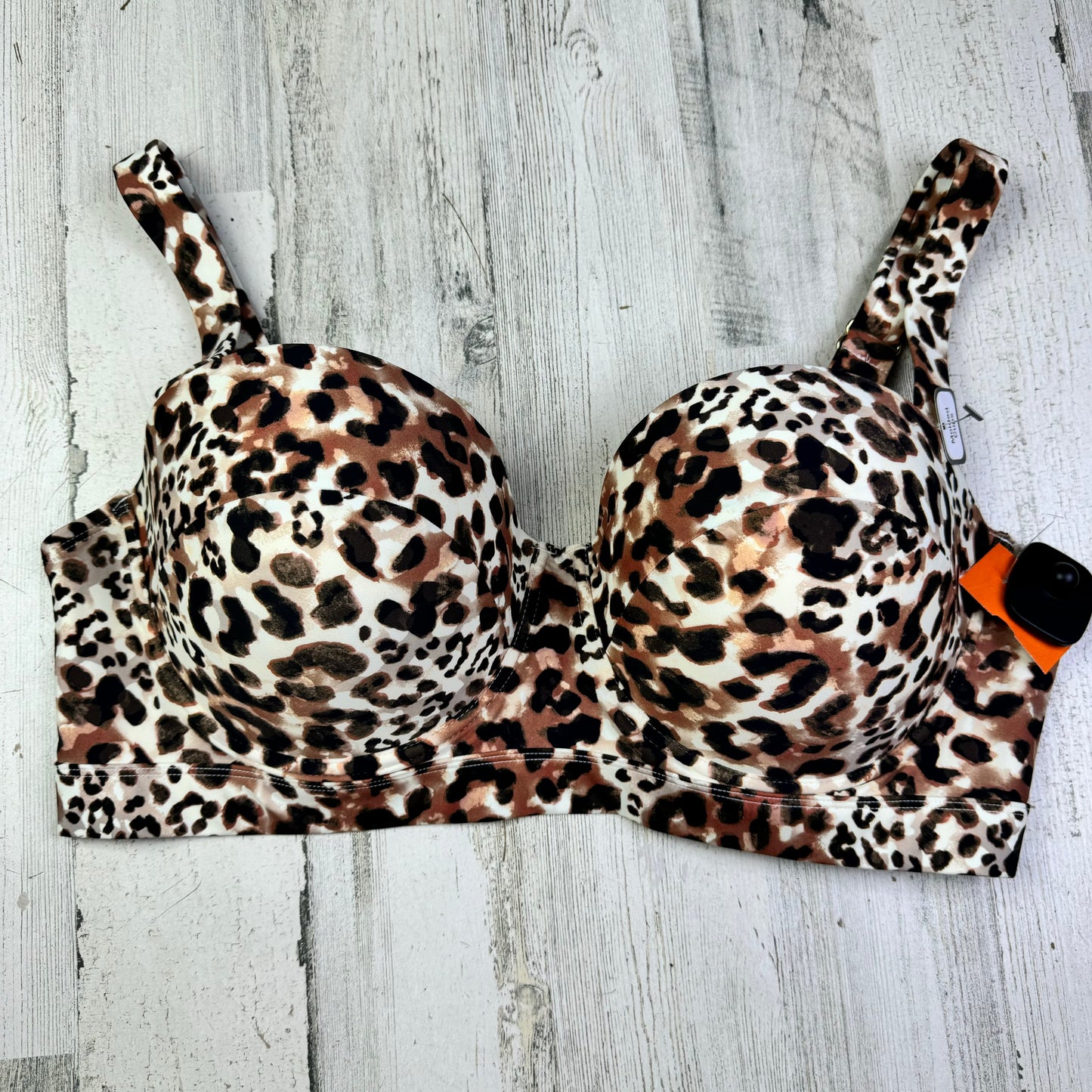 Animal Print Swimsuit Top Time And Tru, Size 2x