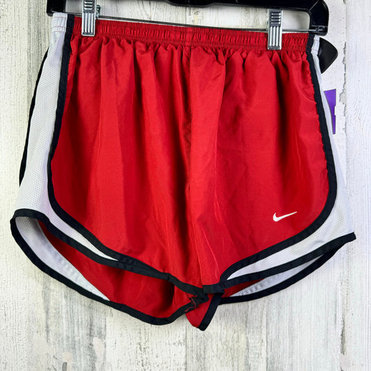 Red Athletic Shorts Nike Apparel, Size M