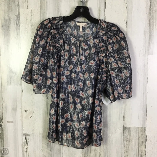 Blouse 3/4 Sleeve By Rebecca Taylor In Multi-colored, Size: S