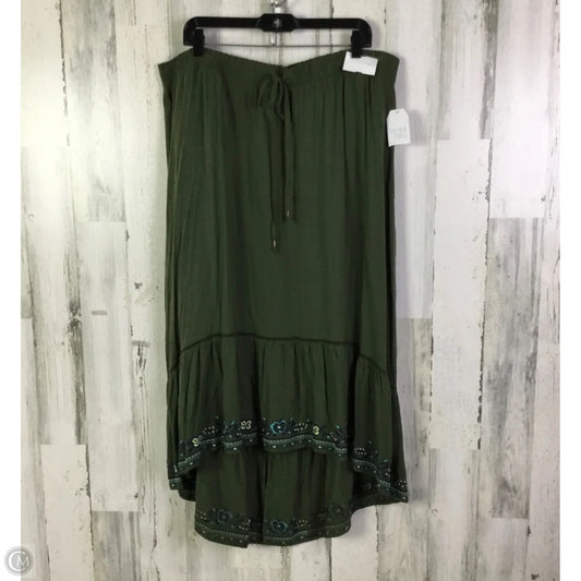 Skirt Maxi By Time And Tru In Green, Size: 22