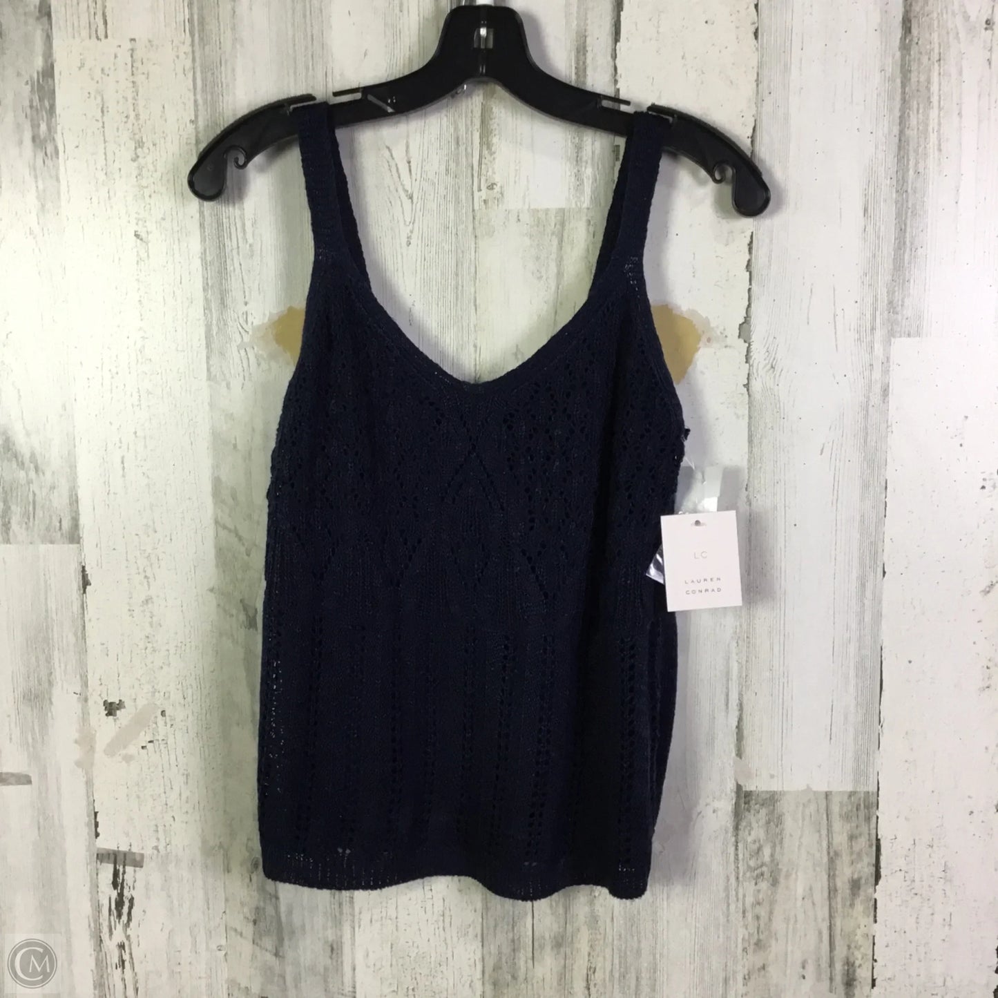 Top Sleeveless By Lc Lauren Conrad In Navy, Size: S