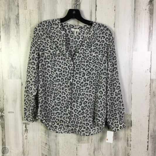 Blouse Long Sleeve By Joie In Animal Print, Size: Xs