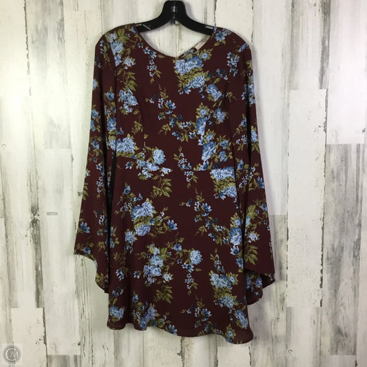 Dress Casual Short By Forever 21 In Maroon, Size: S