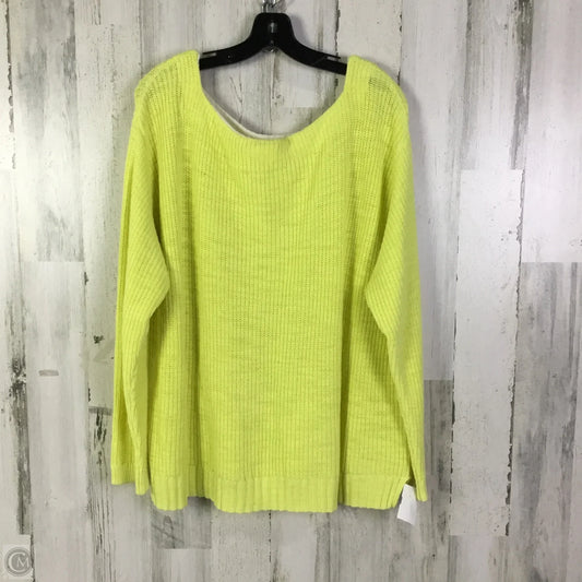 Sweater By Caslon In Yellow, Size: 1x