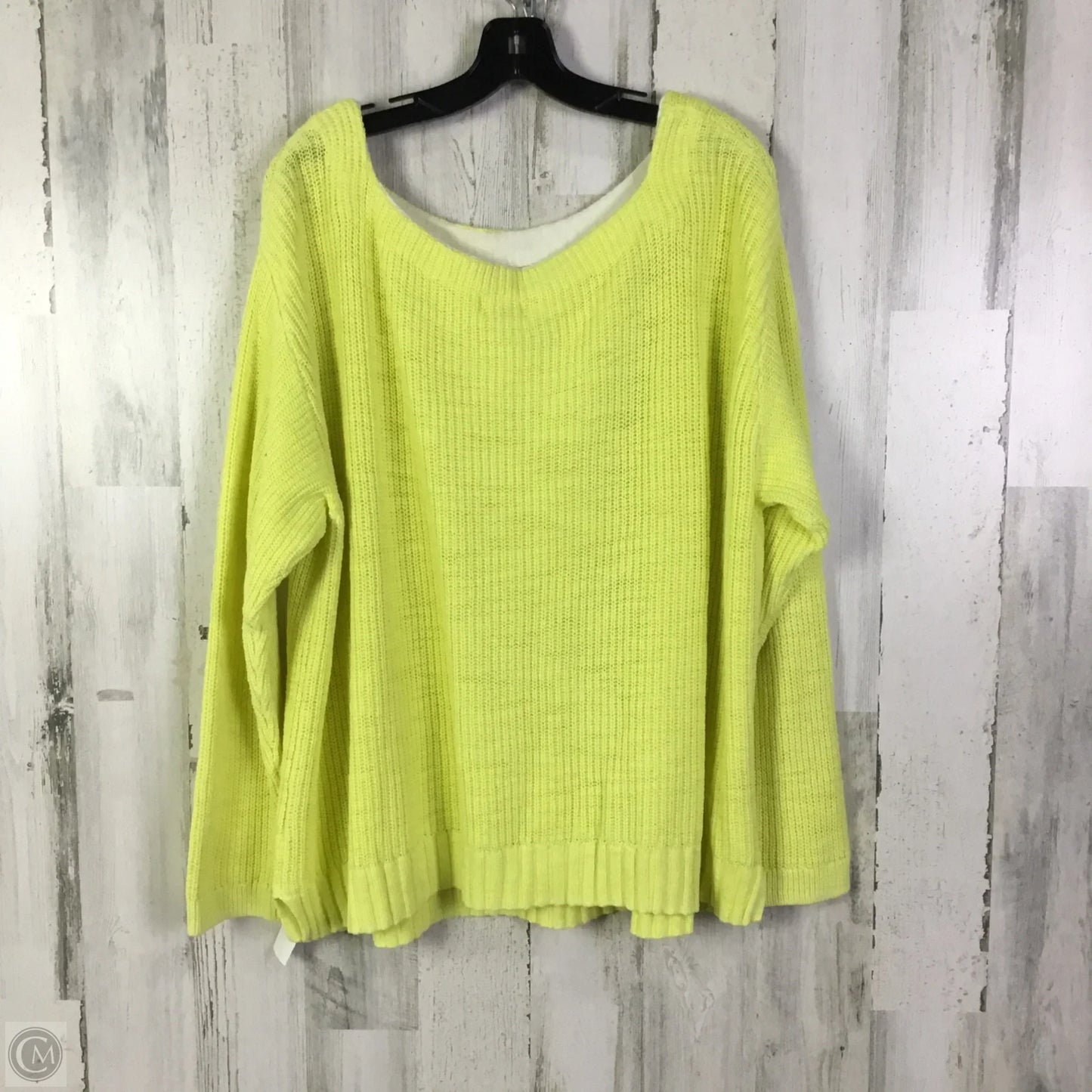 Sweater By Caslon In Yellow, Size: 1x