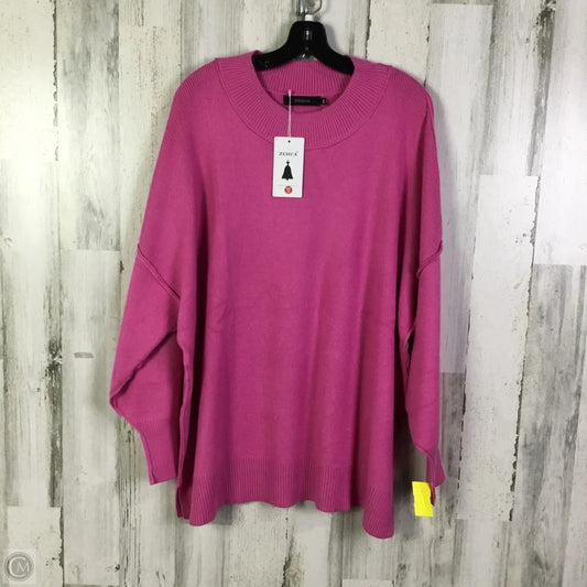 Sweater By Zesica In Pink, Size: Xxl