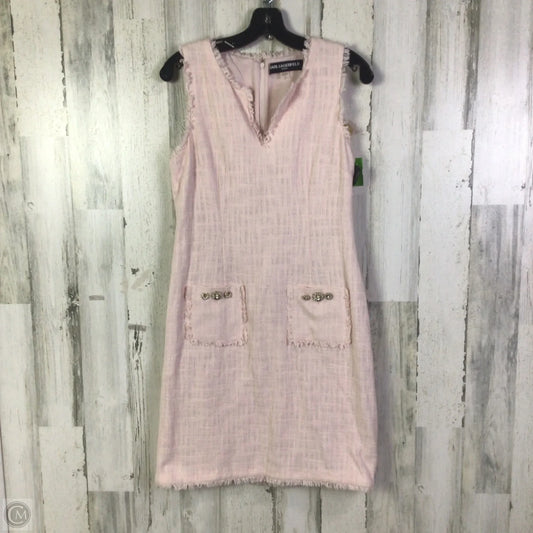 Dress Designer By Karl Lagerfeld In Pink, Size: M