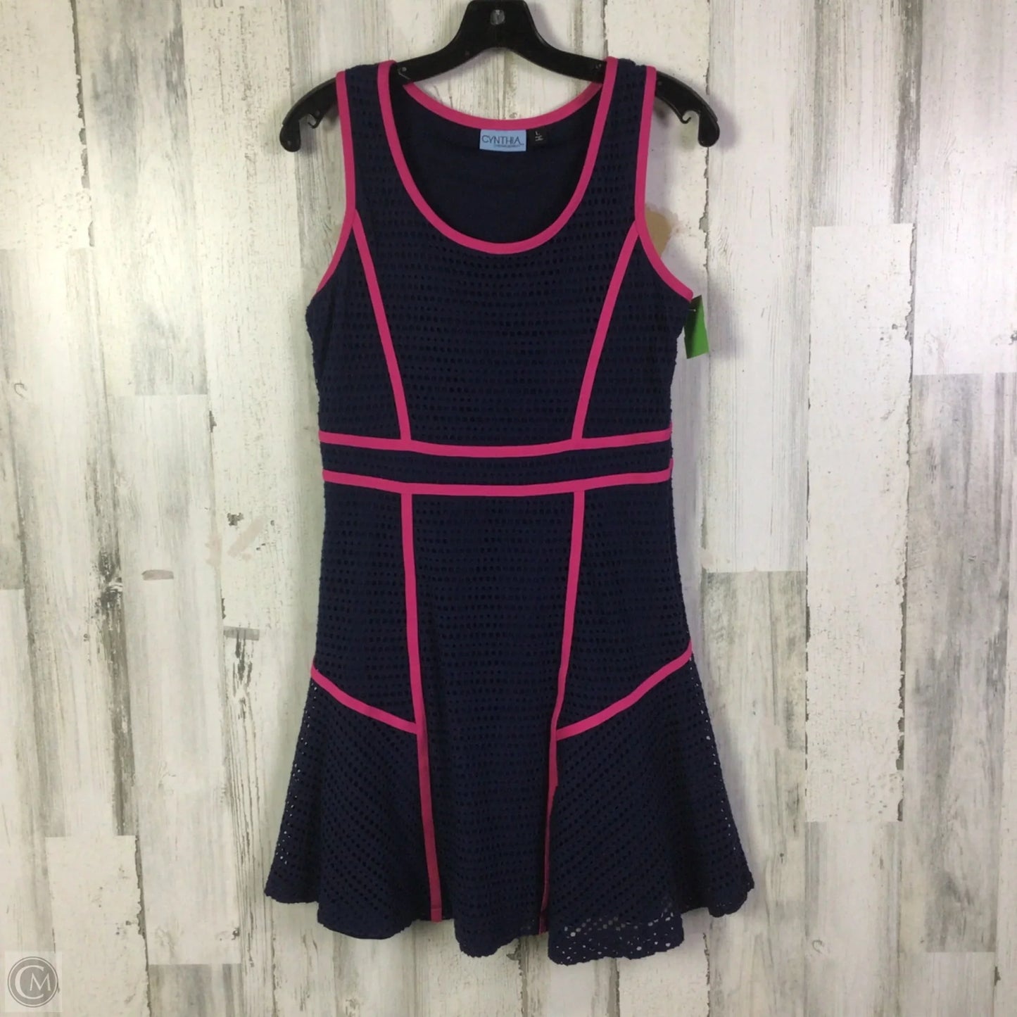 Dress Casual Short By Cynthia Maxx In Navy, Size: L