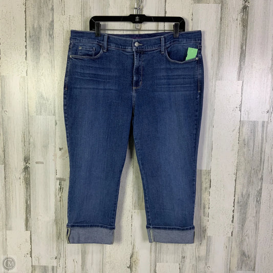 Capris By Not Your Daughters Jeans In Blue Denim, Size: 18