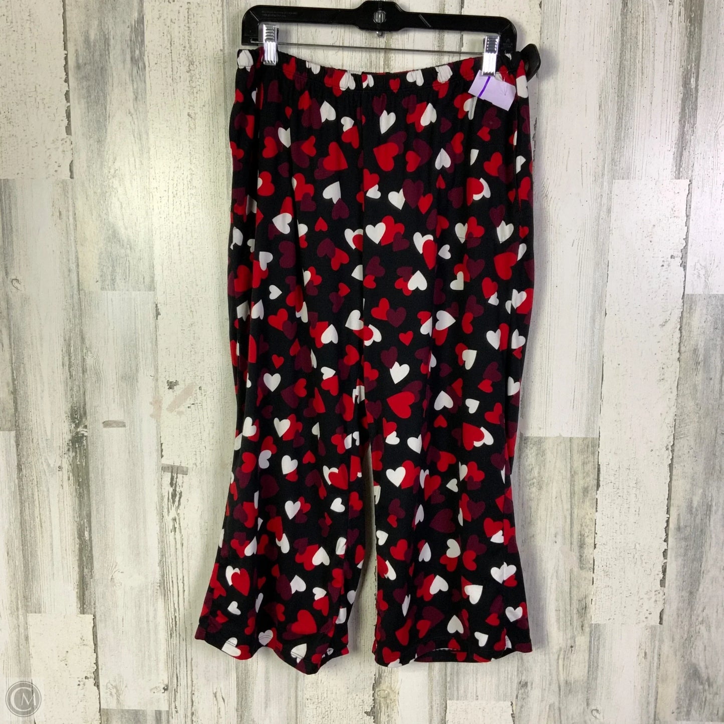 Pajamas Designer By Kate Spade In Black & Red, Size: L