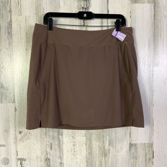 Athletic Skort By Athleta In Brown, Size: L