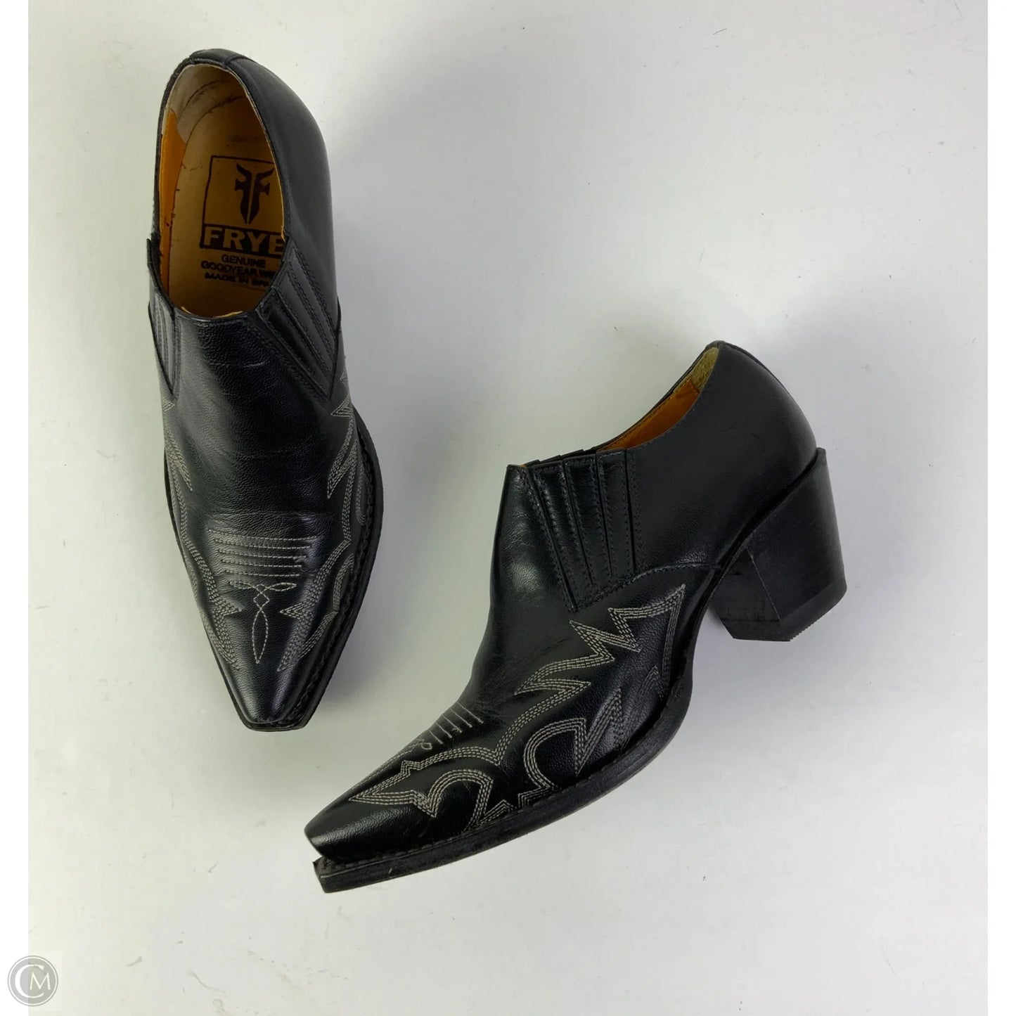 Boots Designer By Frye In Black, Size: 6.5