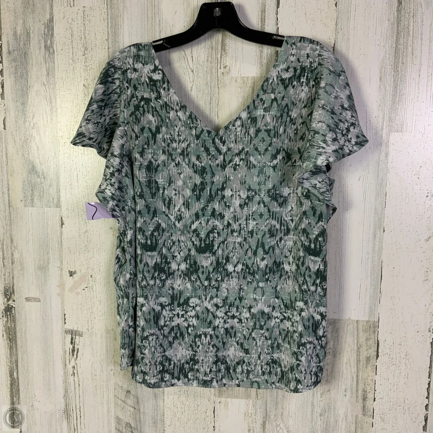 Top Short Sleeve By Liverpool In Green, Size: L