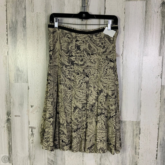 Skirt Midi By Christopher And Banks In Black & Cream, Size: 4p