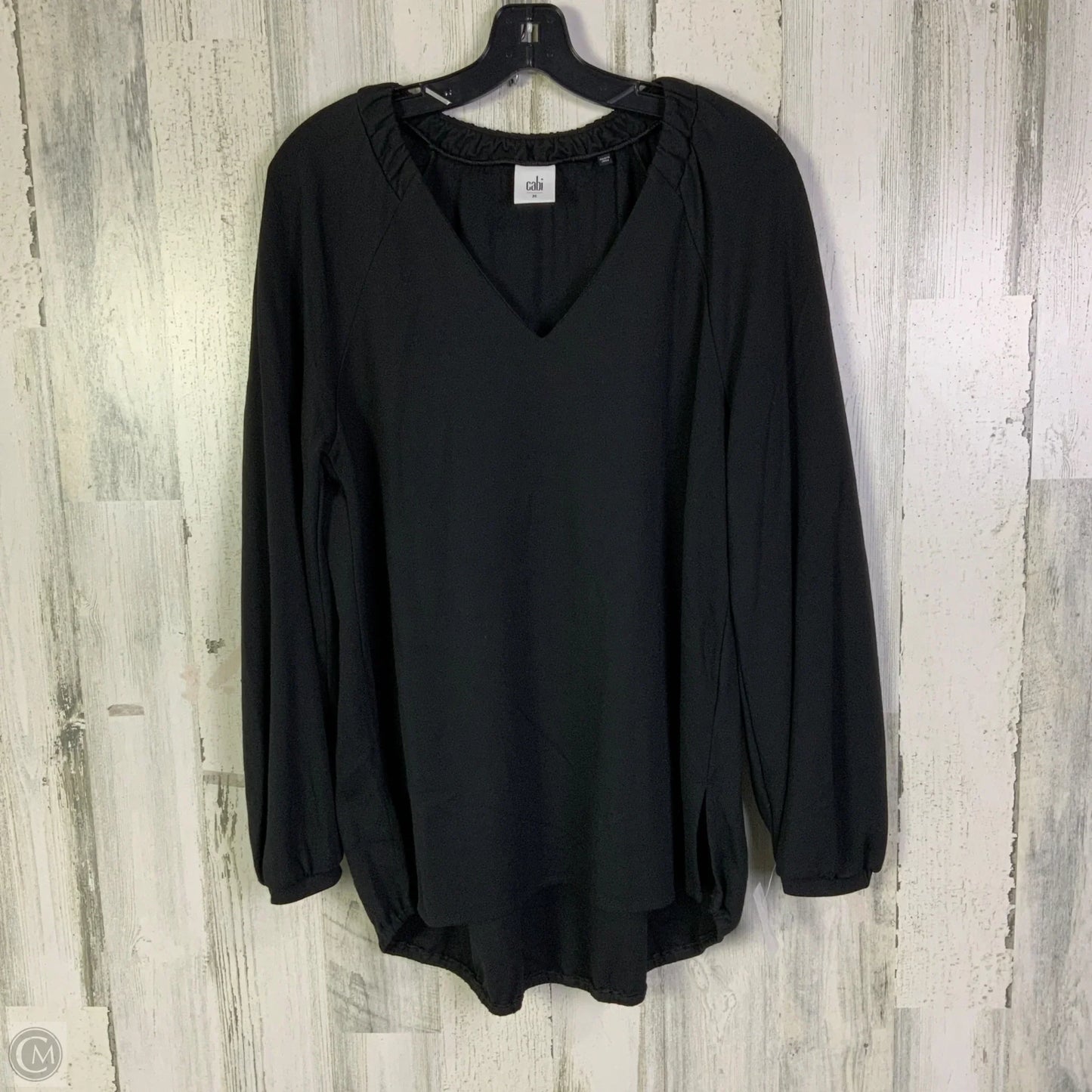 Top Long Sleeve By Cabi In Black, Size: M