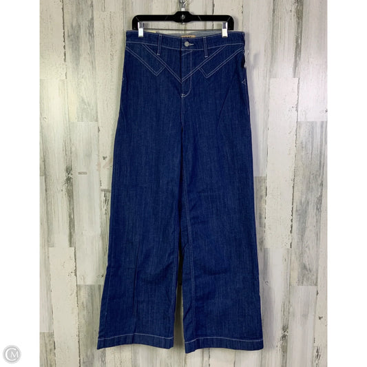 Jeans Wide Leg By Ariat In Blue Denim, Size: 10