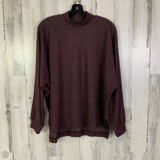 Top Long Sleeve By Banana Republic In Purple, Size: M