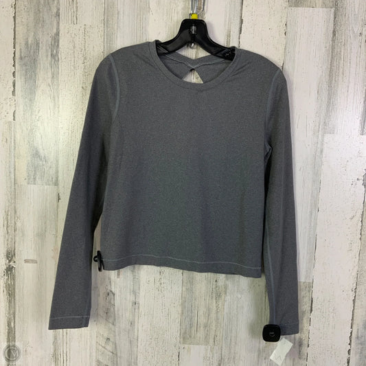 Athletic Top Long Sleeve Crewneck By Lululemon In Grey, Size: 4