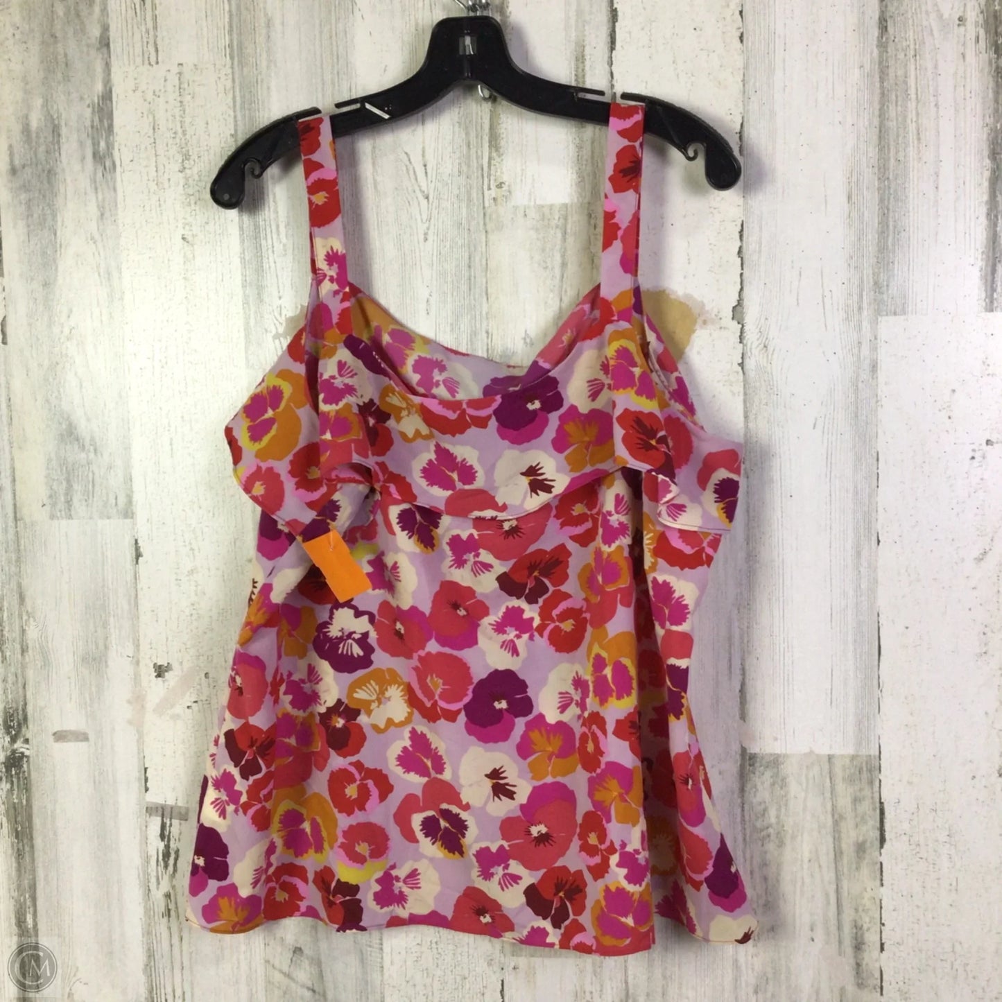 Blouse Sleeveless By Cabi In Pink & Purple, Size: Xl
