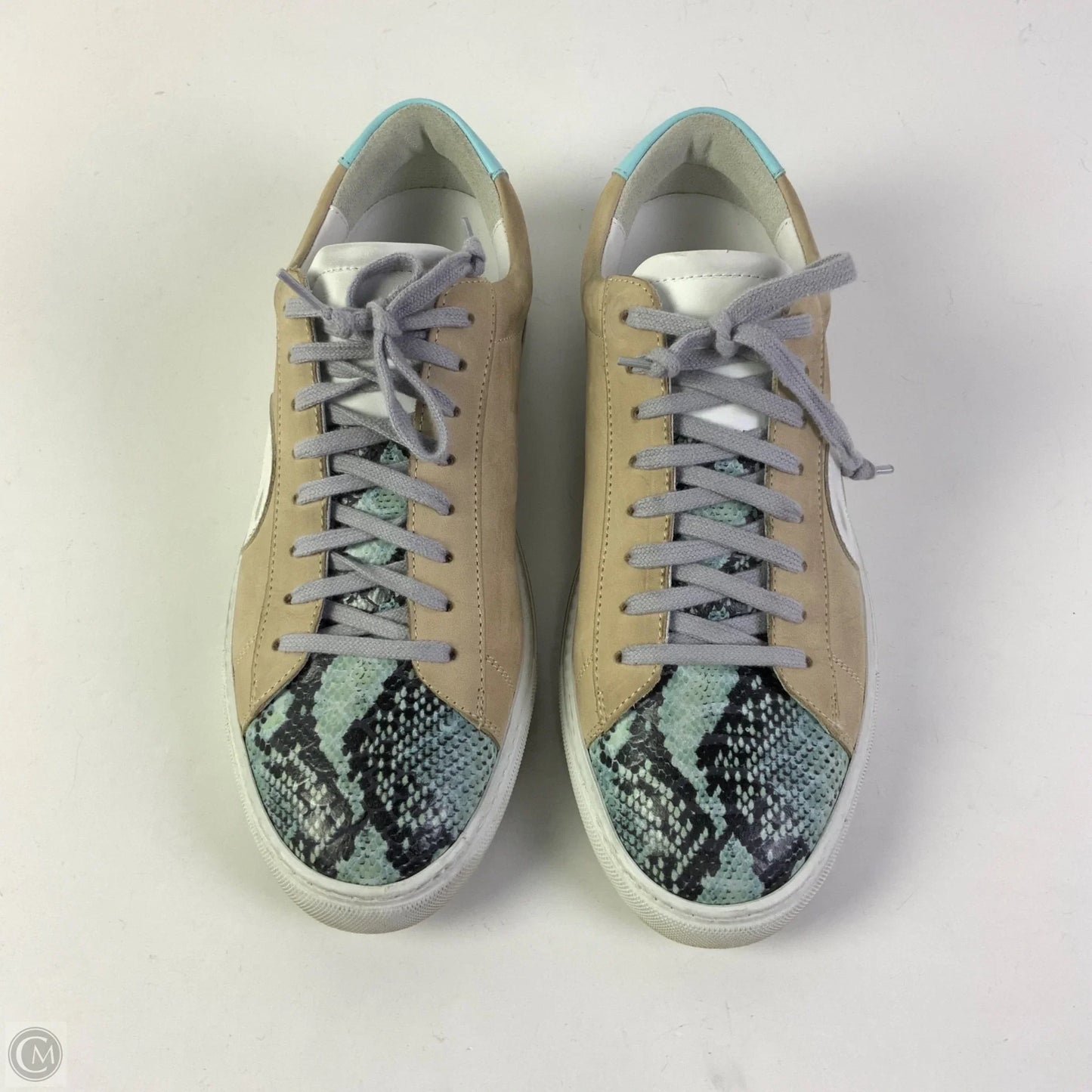Shoes Sneakers By Cma In Blue & Tan, Size: 9