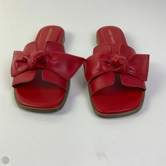 Sandals Flats By Marc Fisher In Red, Size: 6