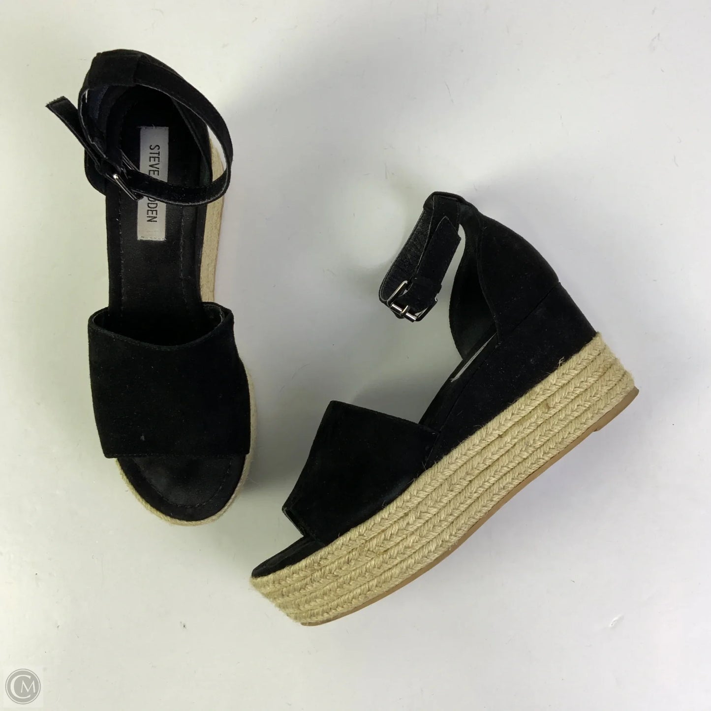 Sandals Heels Platform By Steve Madden In Black, Size: 9