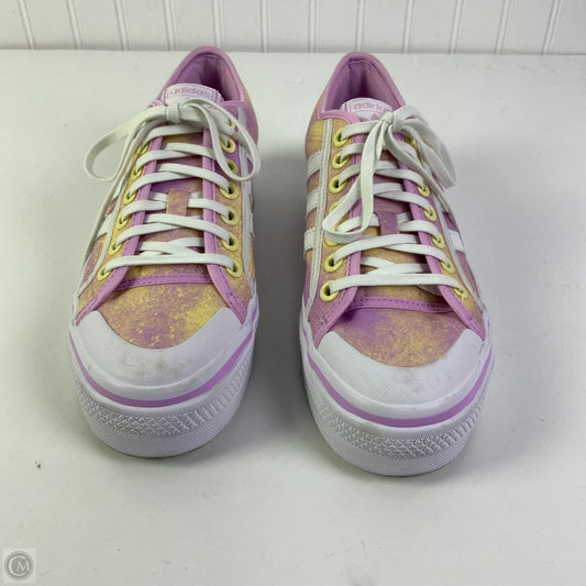Shoes Sneakers Platform By Adidas In Pink & White, Size: 9