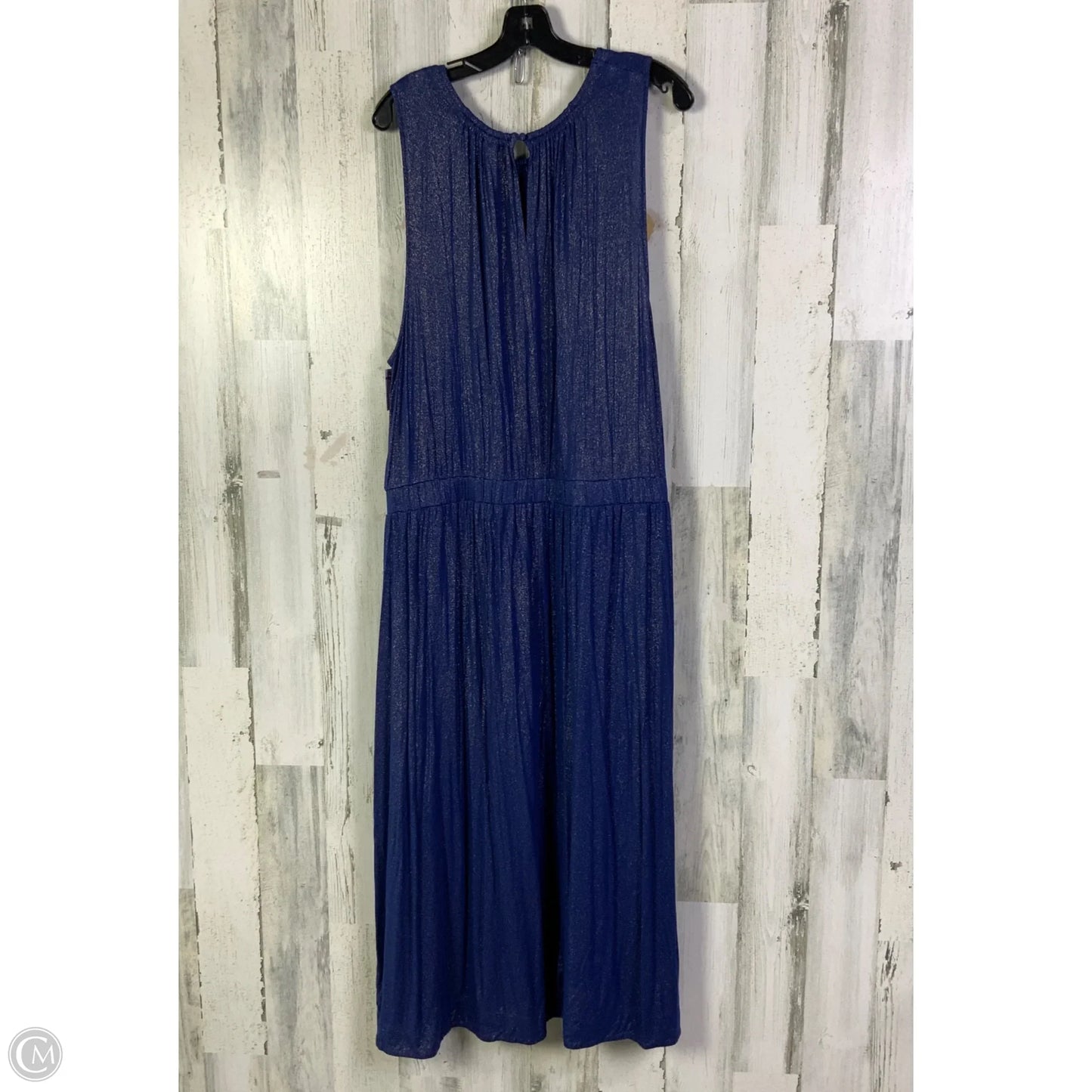 Dress Casual Maxi By Lane Bryant In Blue, Size: Xxl